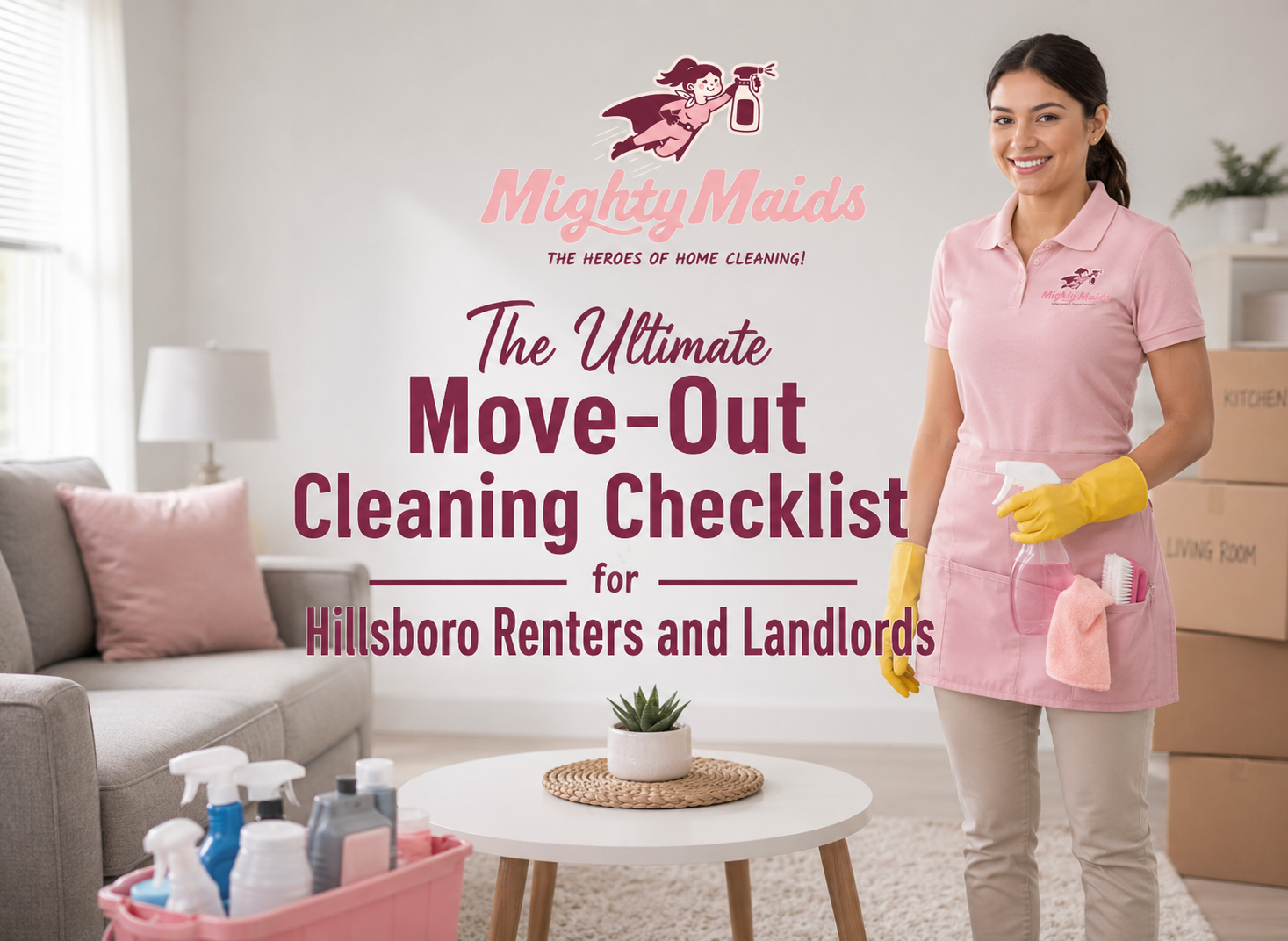 Move out cleaning checklist for Hillsboro rental property