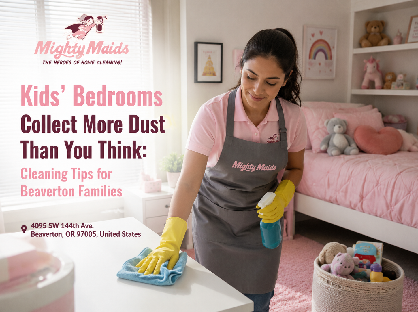 Kids bedroom dust cleaning tips in Beaverton