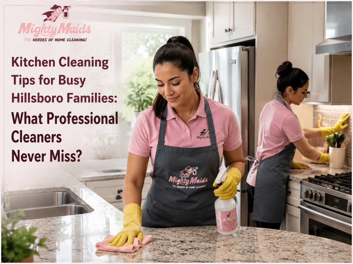 Kitchen cleaning tips for busy Hillsboro families
