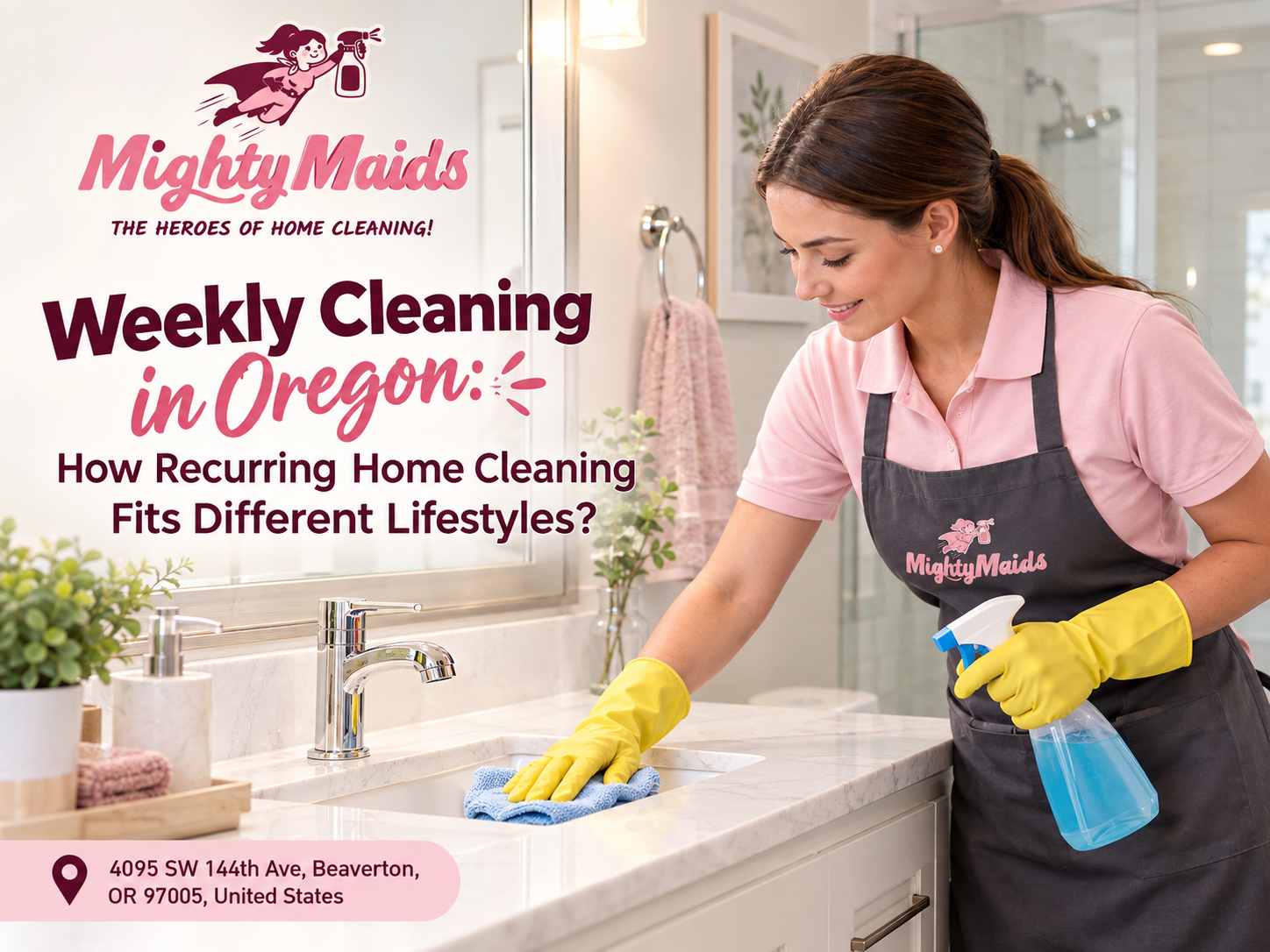 Weekly cleaning services for busy Oregon families and households
