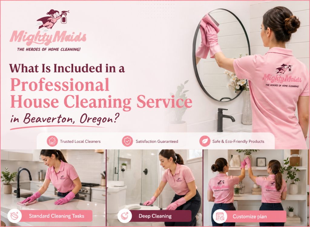 home cleaning services Beaverton Oregon checklist