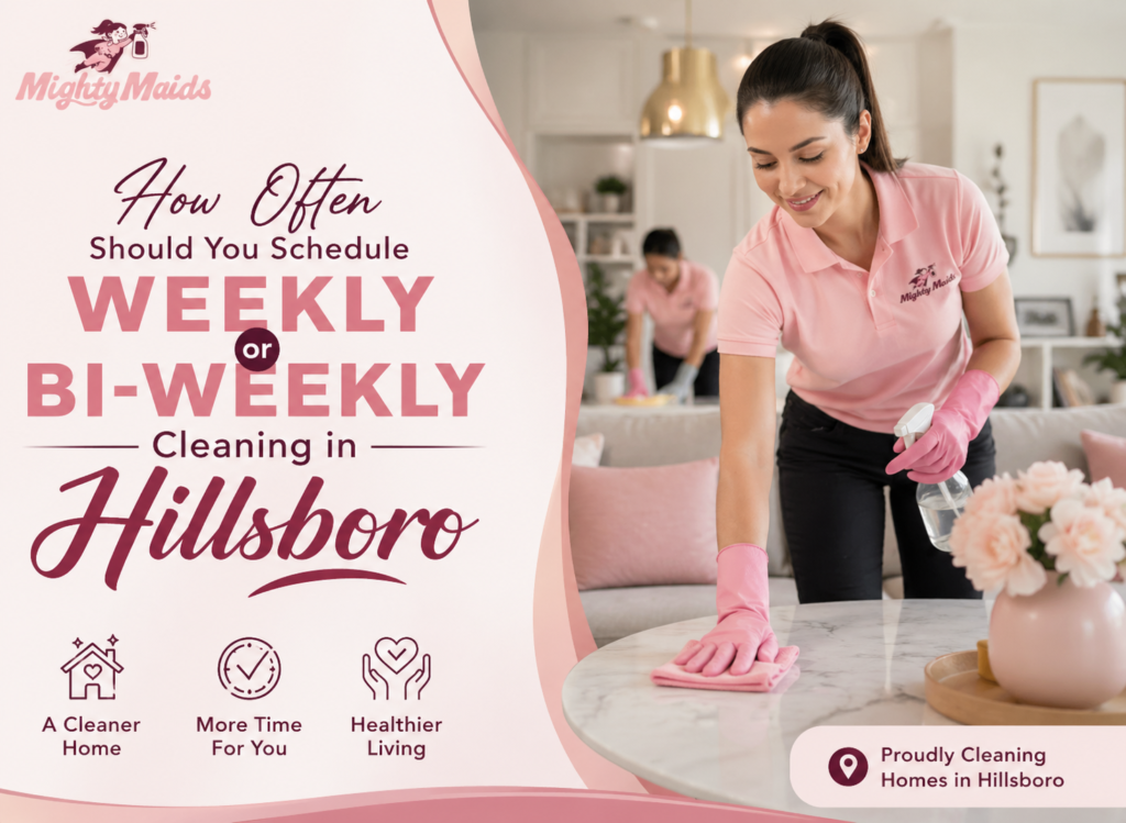 weekly vs bi weekly cleaning service Hillsboro OR guide