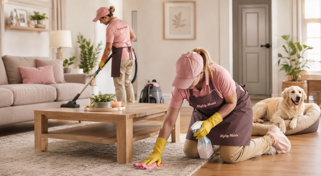 One time house cleaning service in Beaverton featuring professional deep cleaning for residential homes by Mighty Maids