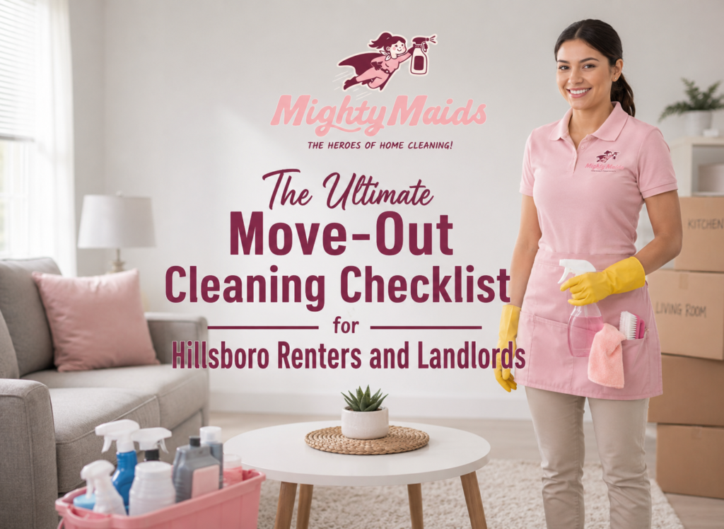Move out cleaning checklist for Hillsboro rental property