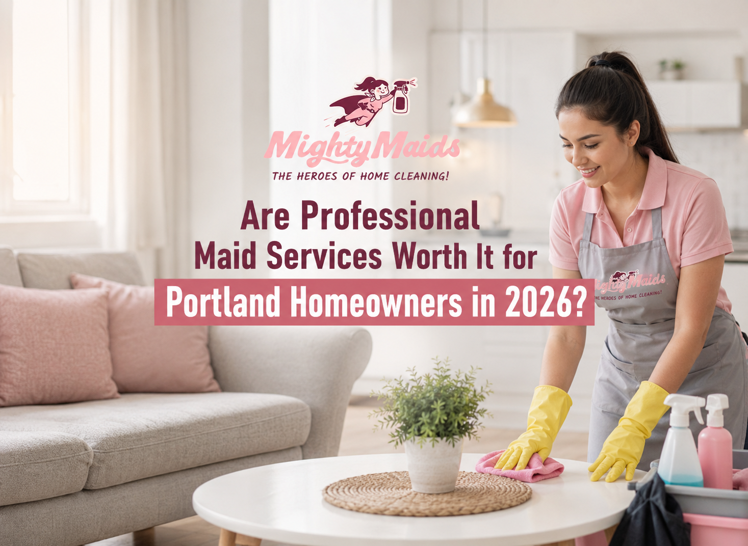 Professional house cleaners helping Portland homeowners maintain a clean home