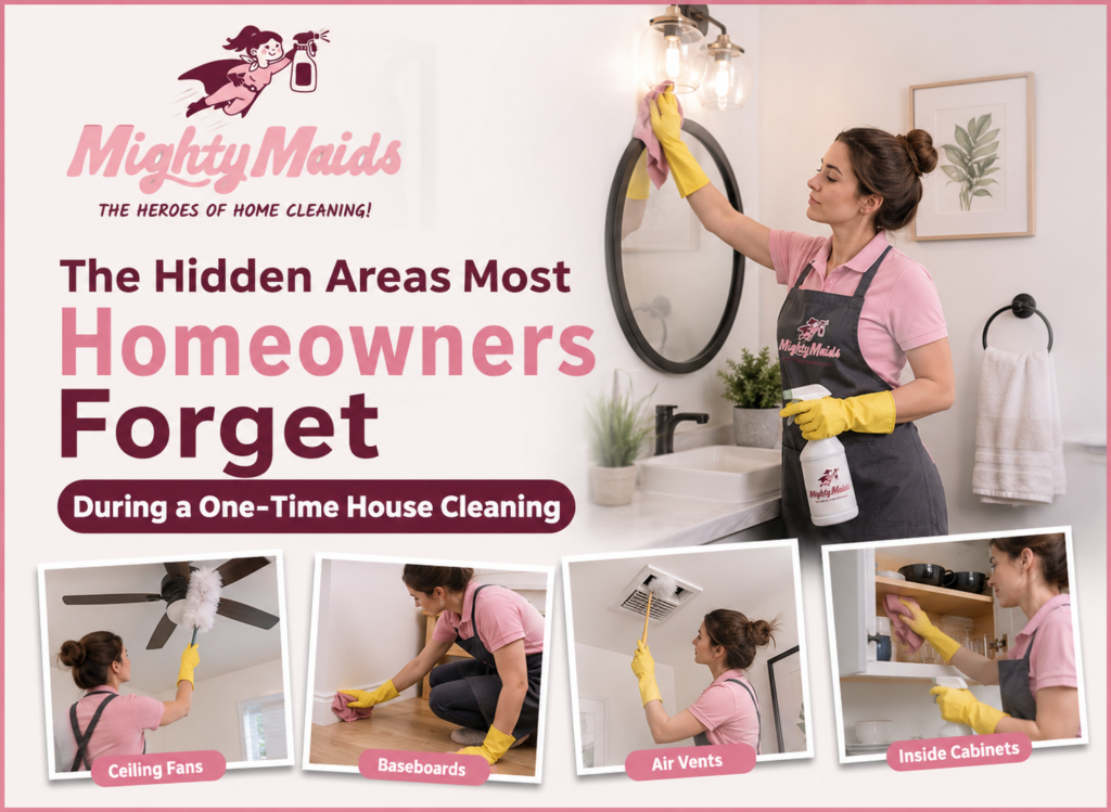 One time cleaning service near me hidden home cleaning areas