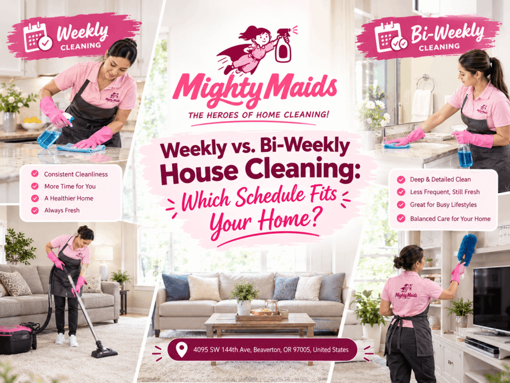Weekly vs bi weekly house cleaning services